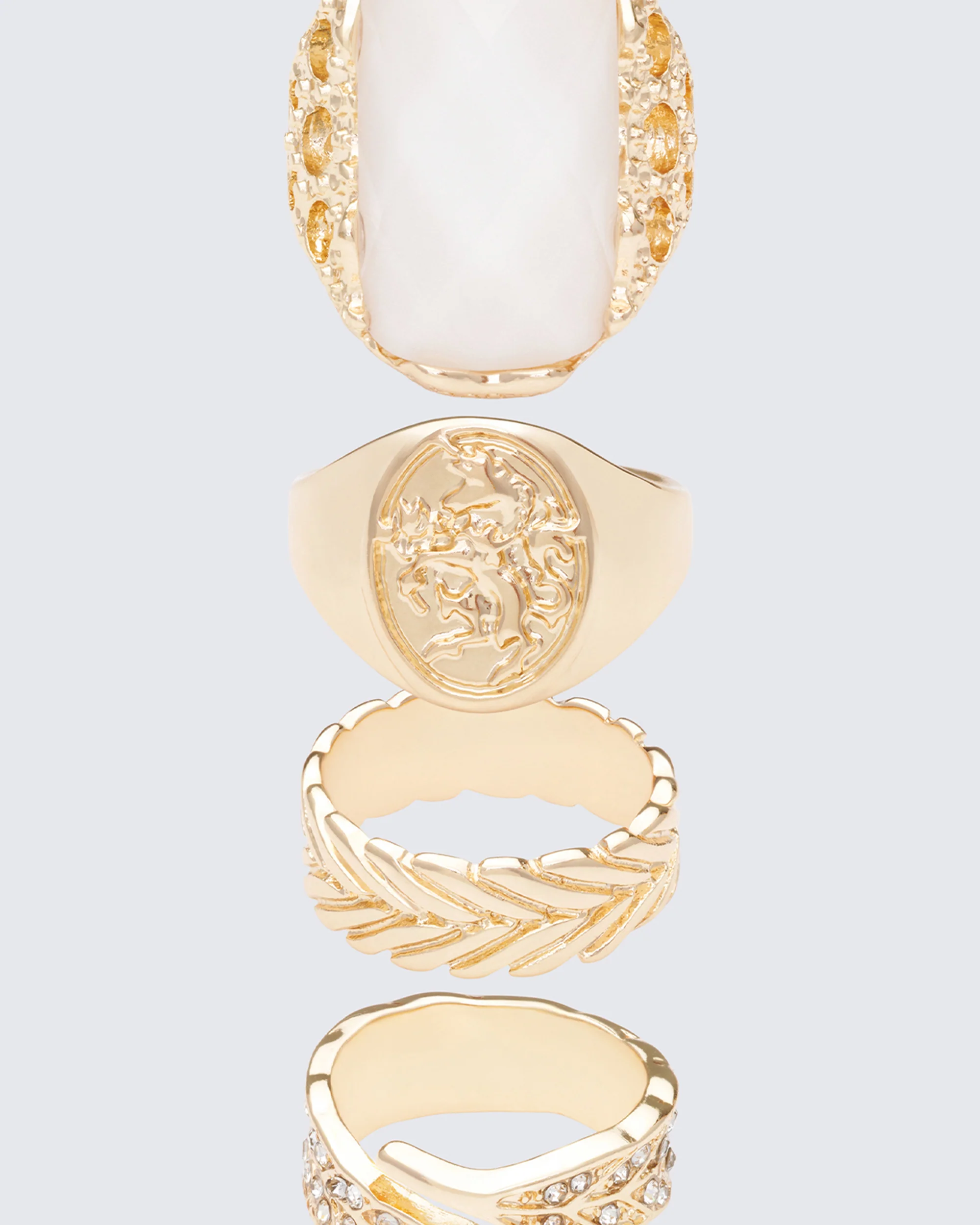Wilda Gold Signet Set - 4 Pack - Image 3