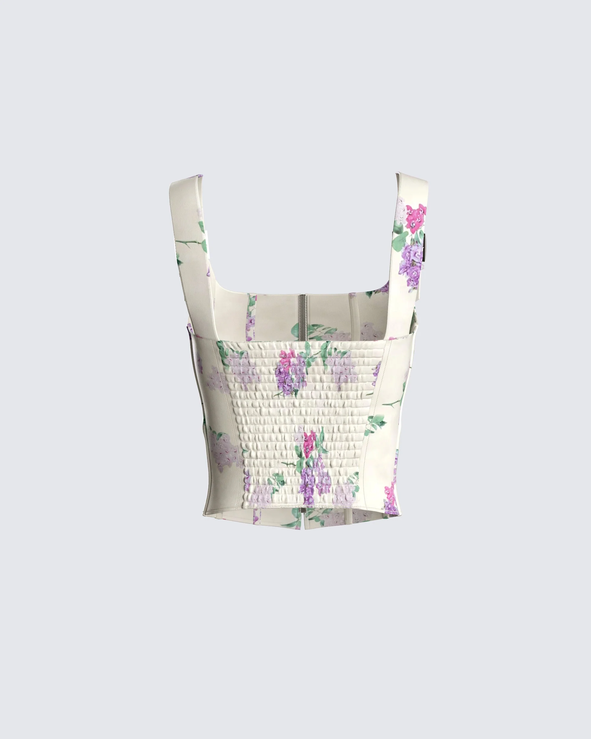 Winona Flower Print Corset Top - Image 3