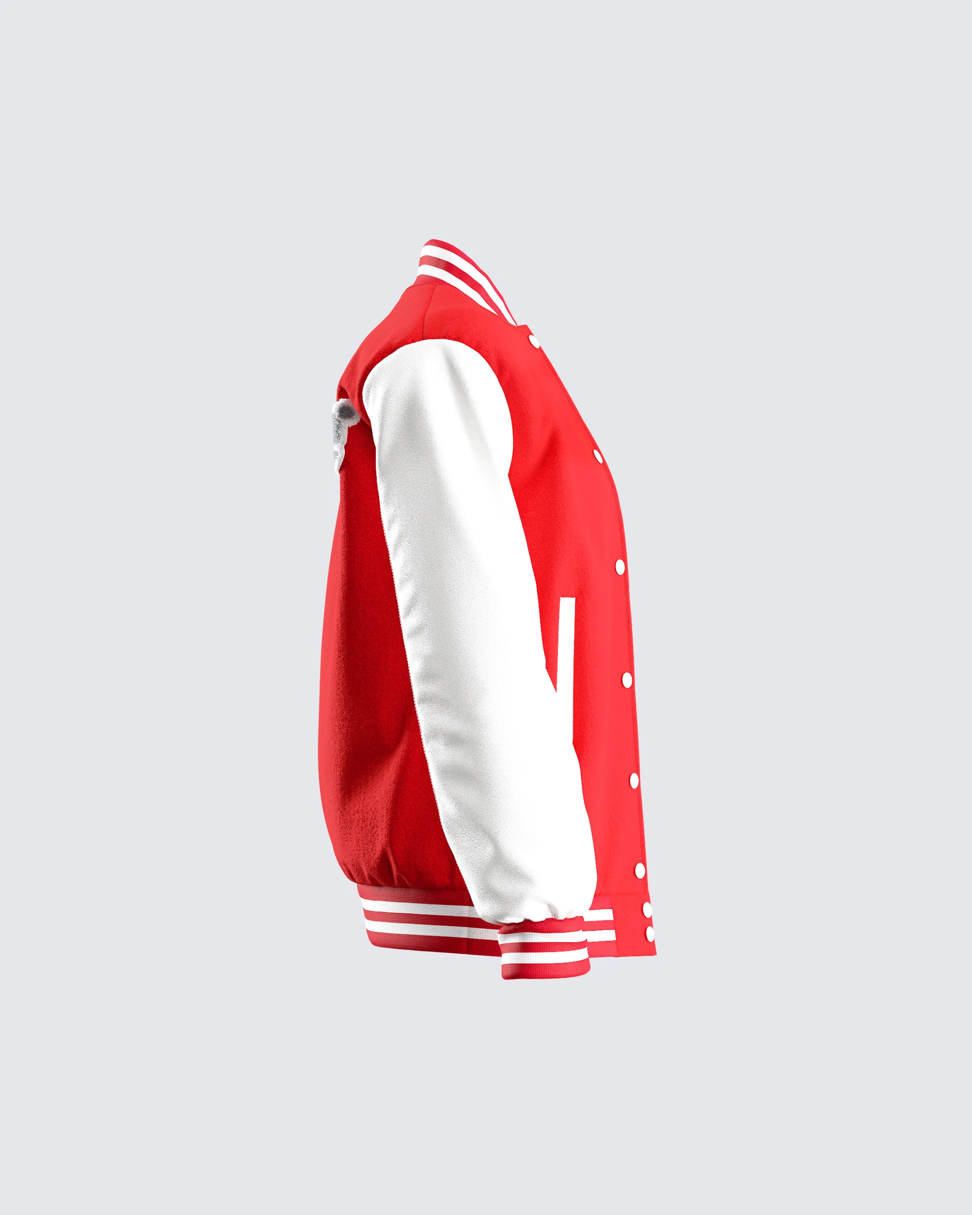 Yai Red Varsity Logo Patch Jacket - Image 2