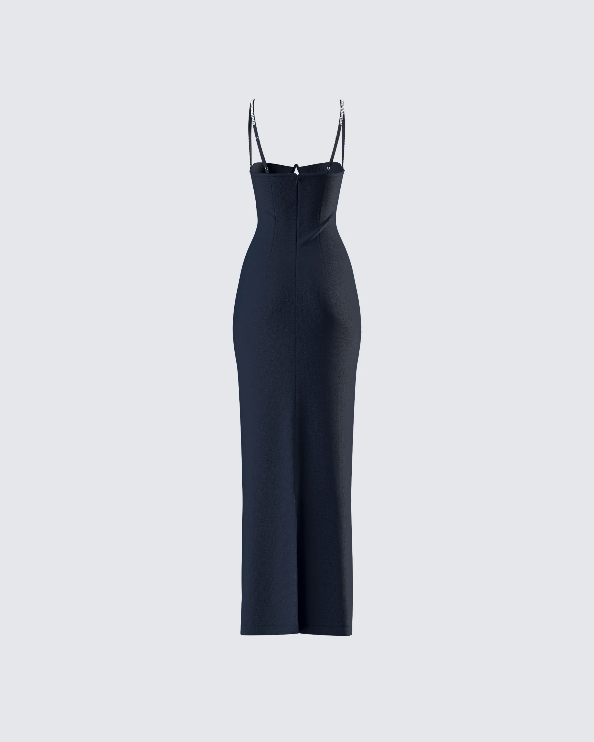 Yara Black Cut Out Maxi Dress - Image 3
