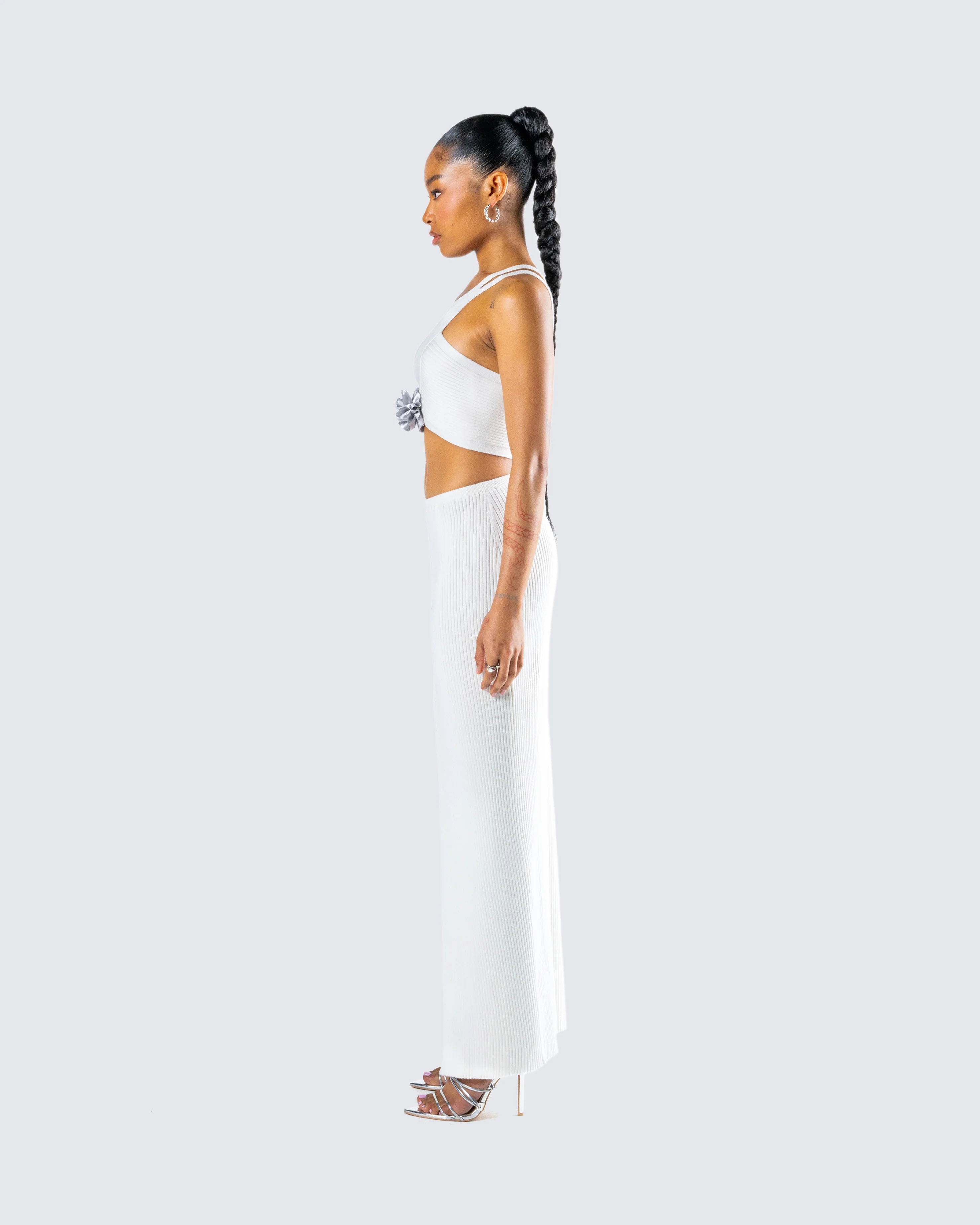 Yuka White Knit Set - Image 6