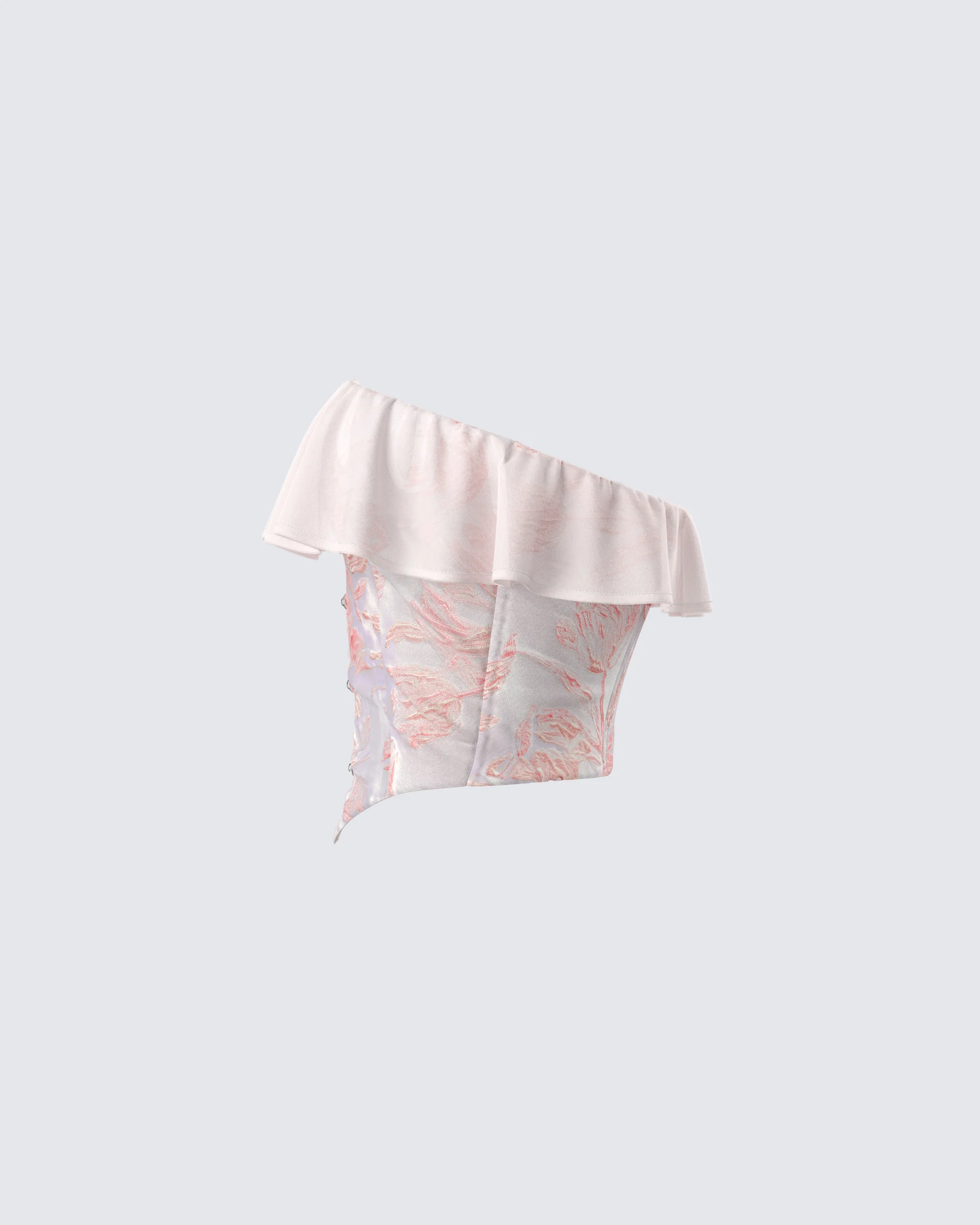 Zana Cream Ruffle Corset Top - Image 2