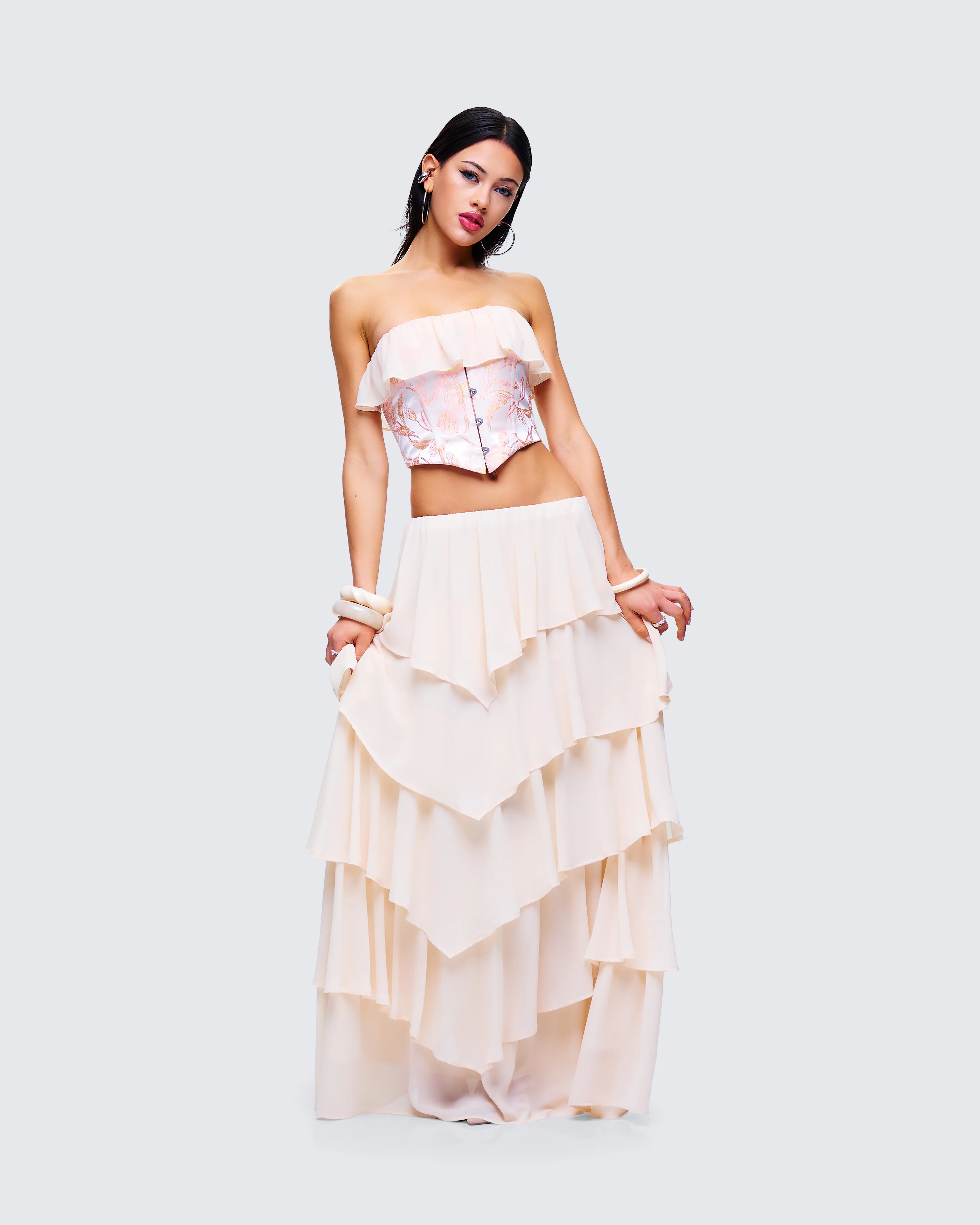 Zana Cream Ruffle Set - Image 6