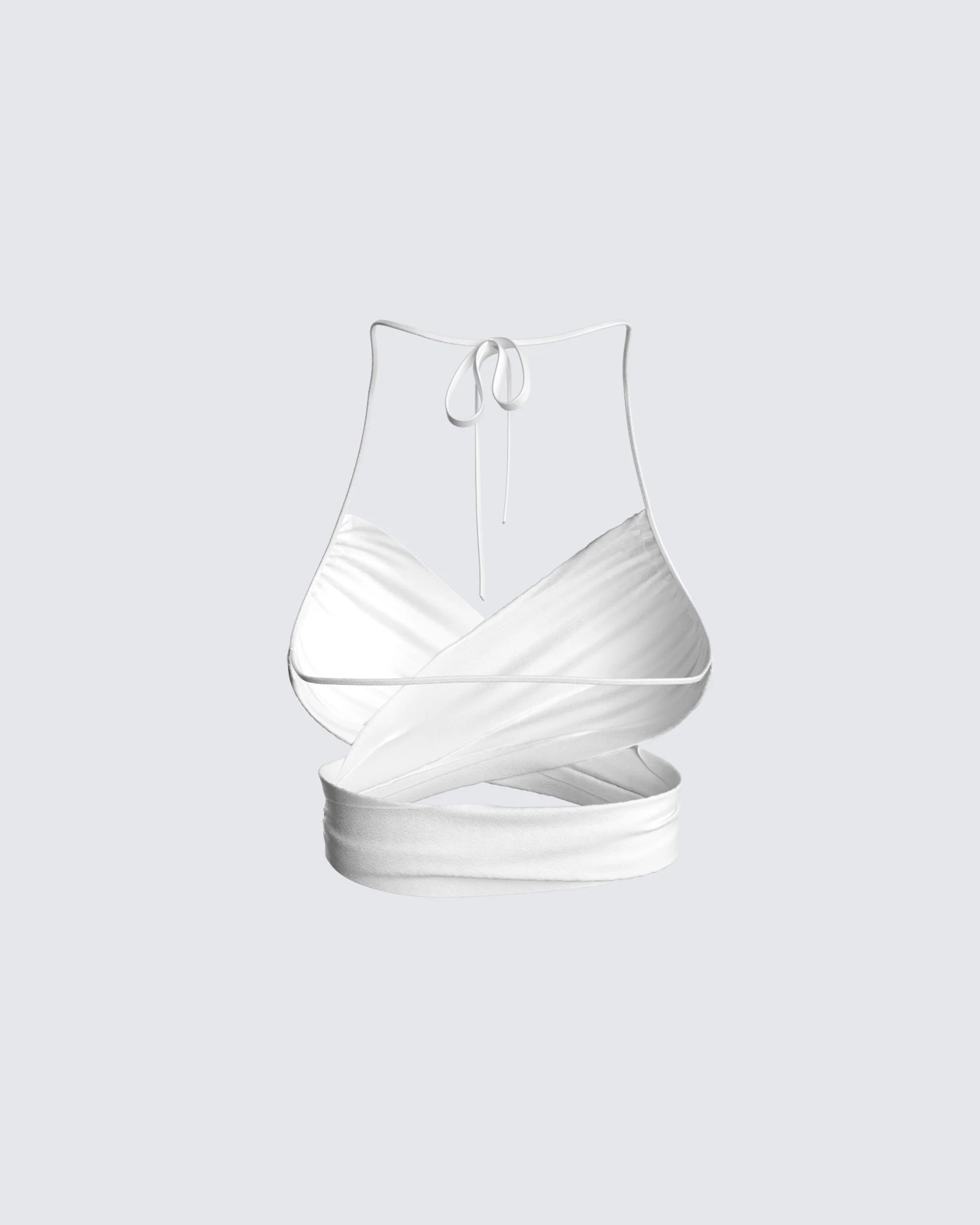 Zeke White Criss Cross Top - Image 3