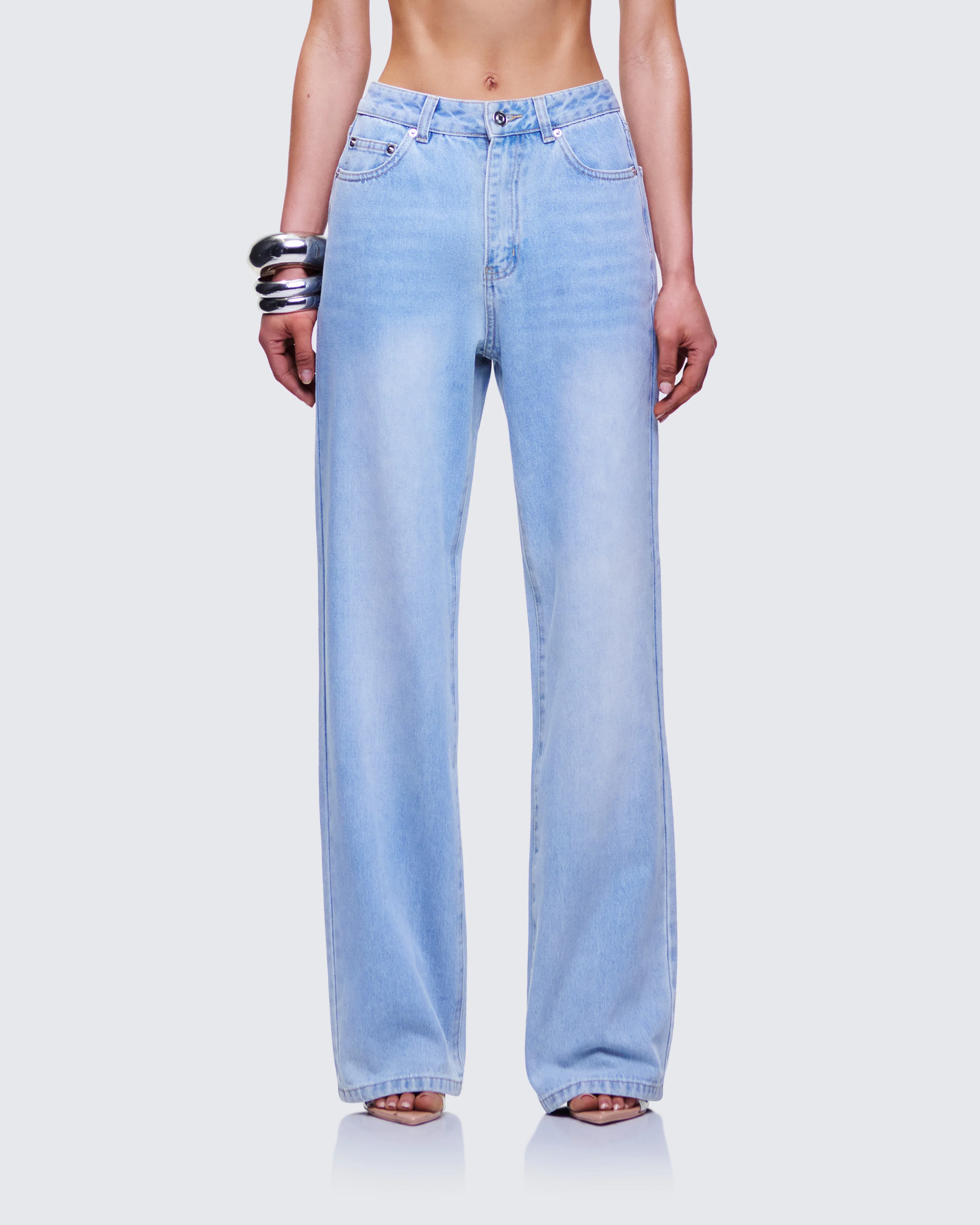 Zo Blue Denim Straight Leg Jean - Image 2
