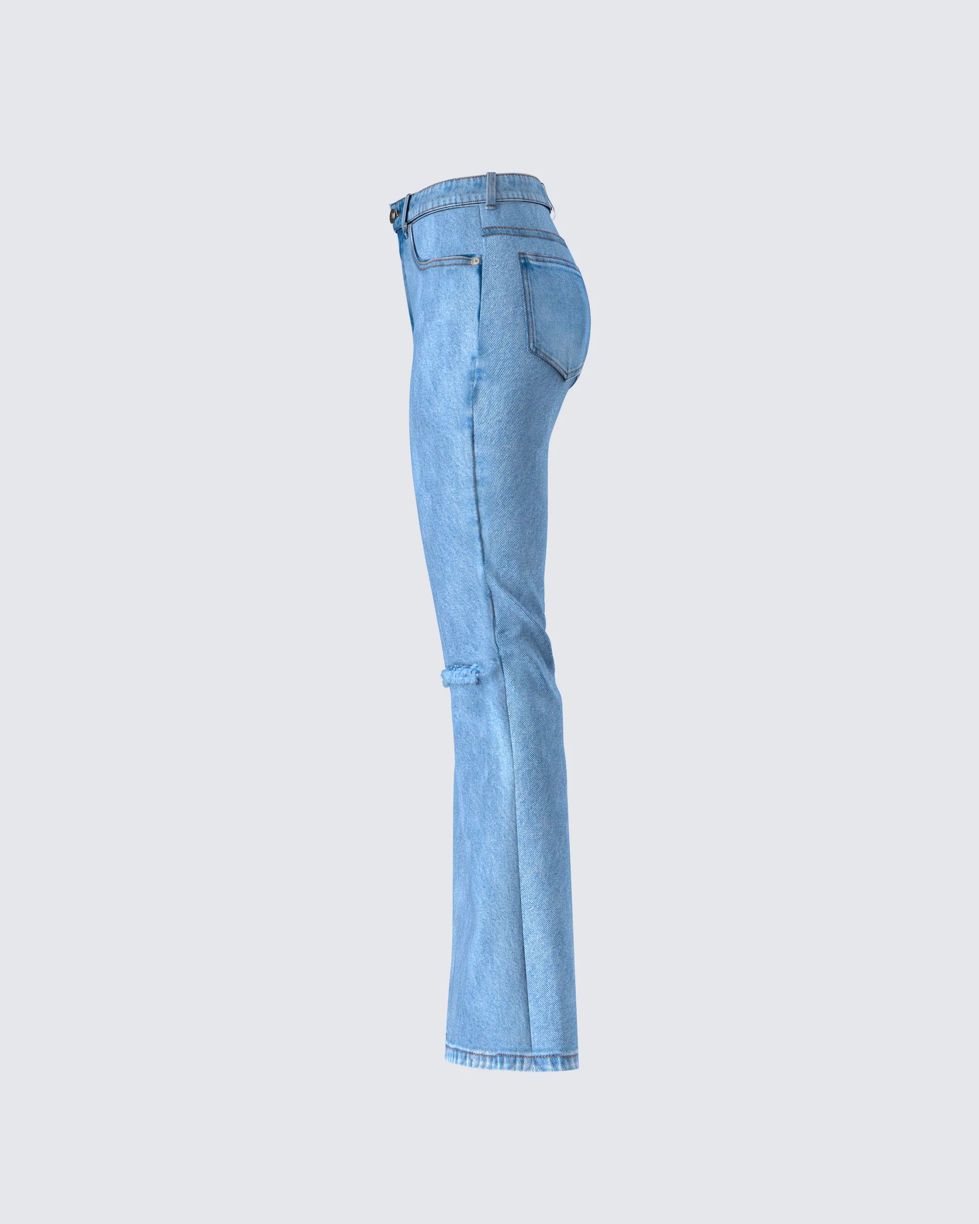 Zosia Blue Denim Ripped Jean - Image 2