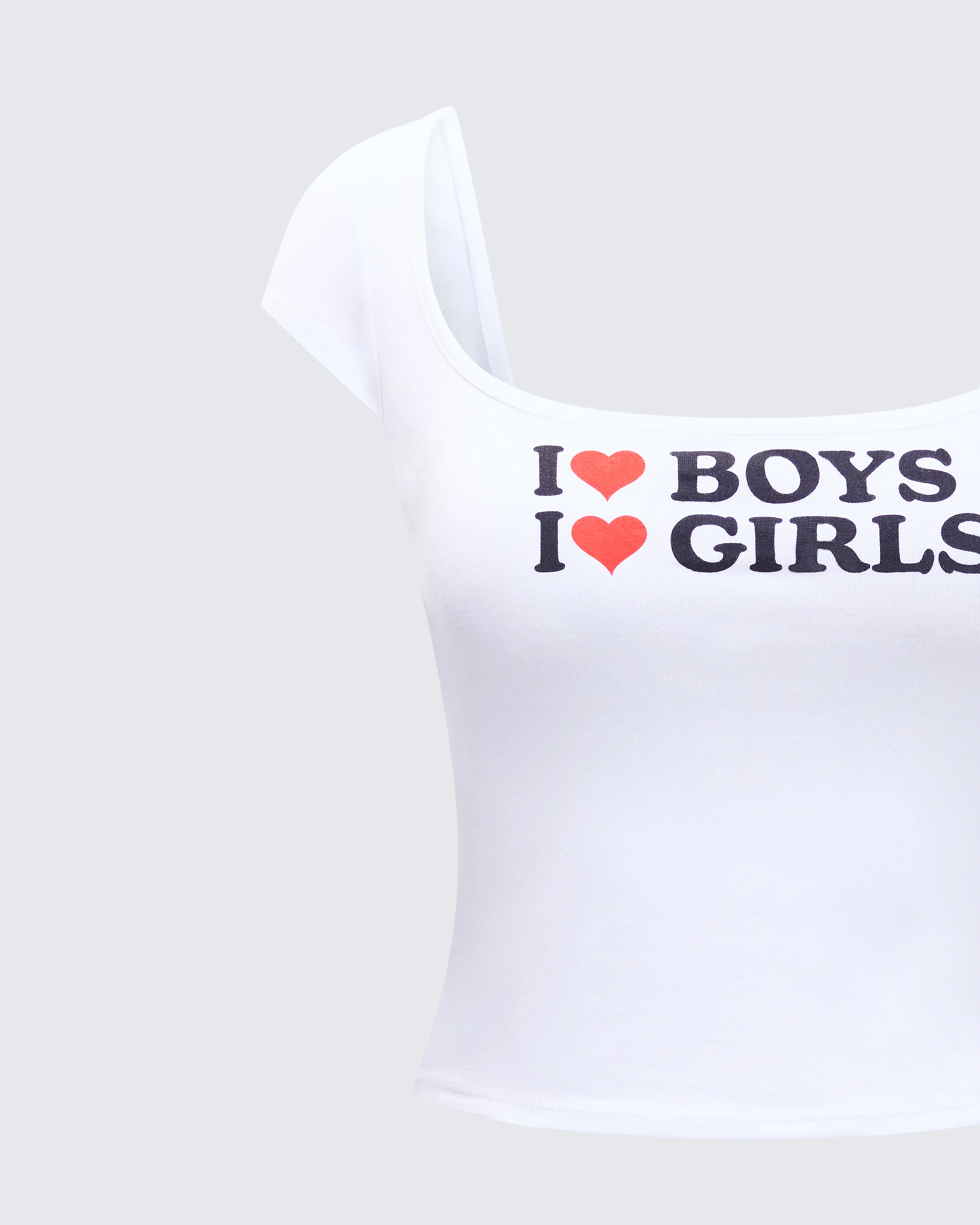 Zoya White Slogan Scoop Neck Tee - Image 6